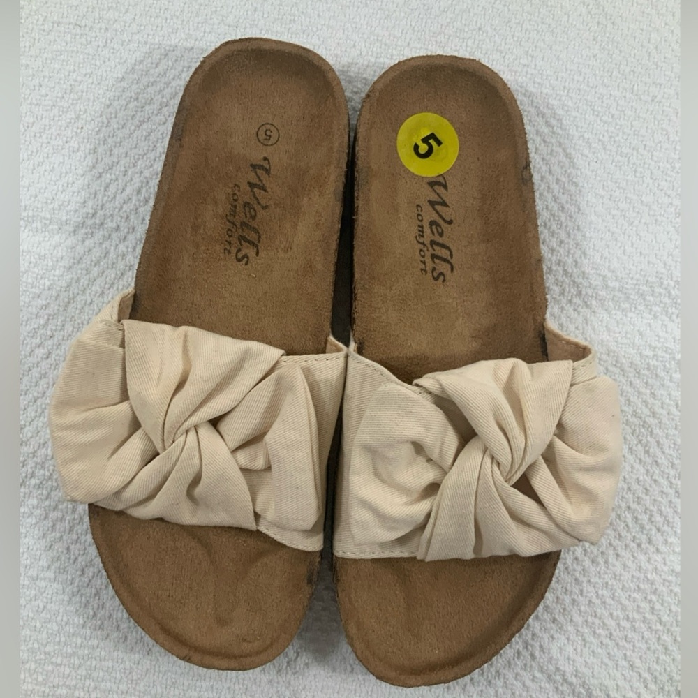 Women's Cream sandals Well confort size 5